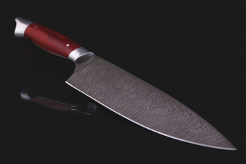 Нож "Шеф-Повар" Дамаск. Рукоять дерево Падук.